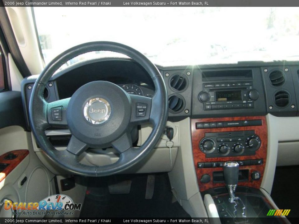 2006 Jeep Commander Limited Inferno Red Pearl / Khaki Photo #18