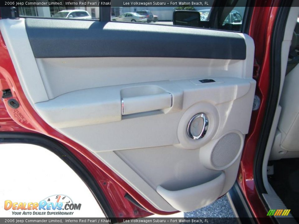 2006 Jeep Commander Limited Inferno Red Pearl / Khaki Photo #28