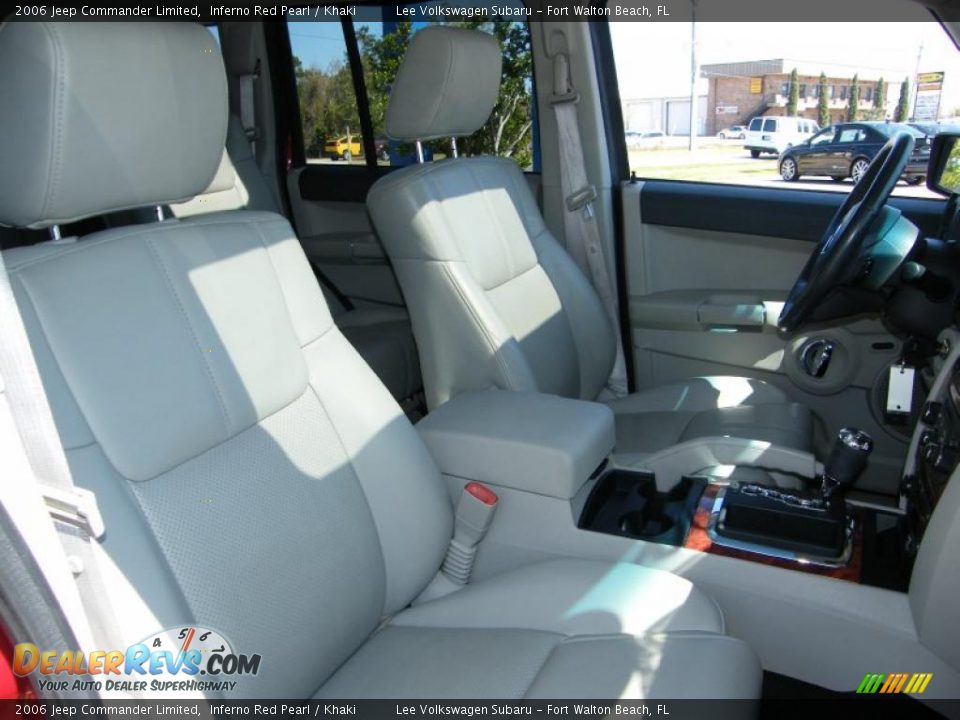 2006 Jeep Commander Limited Inferno Red Pearl / Khaki Photo #34
