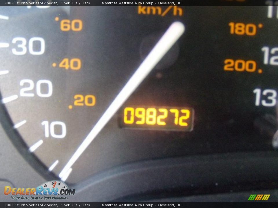 2002 Saturn S Series SL2 Sedan Silver Blue / Black Photo #18