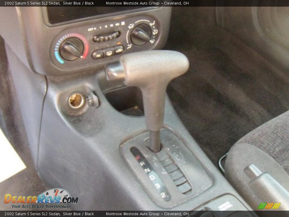 2002 Saturn S Series SL2 Sedan Silver Blue / Black Photo #20