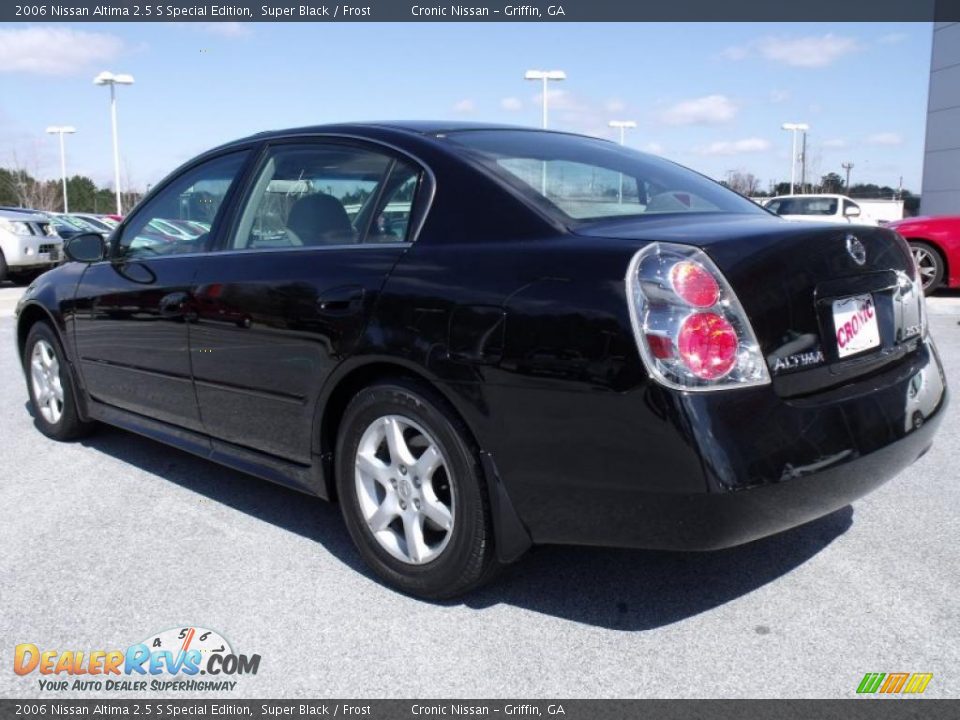 2006 Nissan Altima 2.5 S Special Edition Super Black / Frost Photo #3