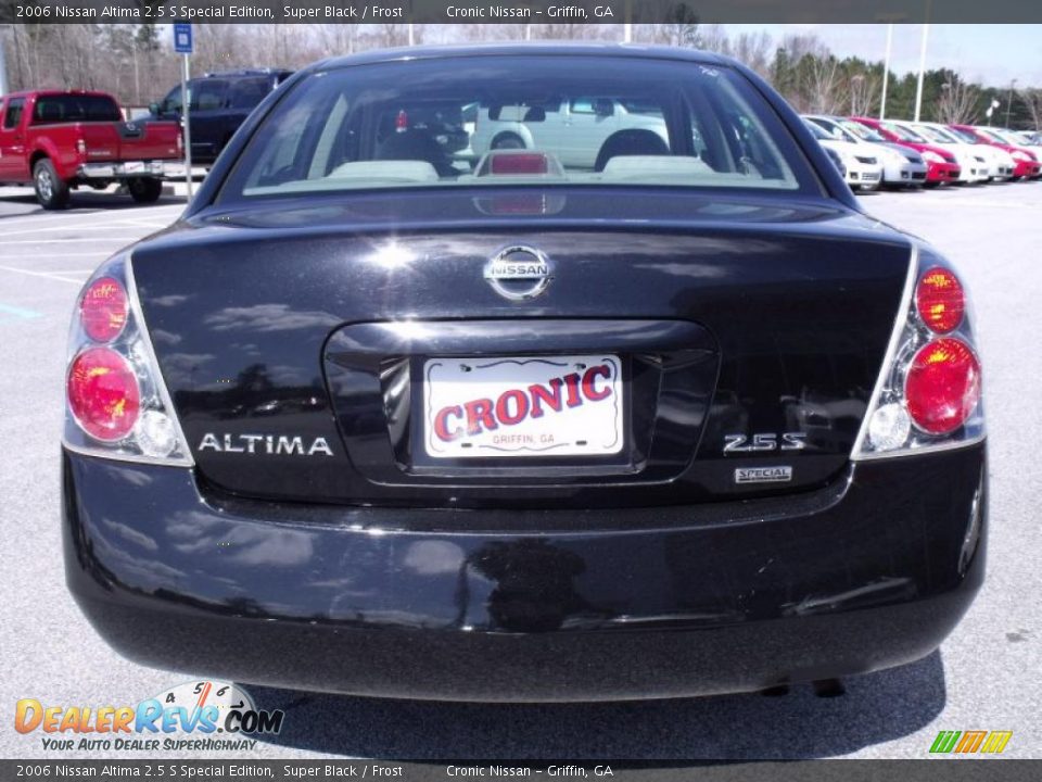 2006 Nissan Altima 2.5 S Special Edition Super Black / Frost Photo #4