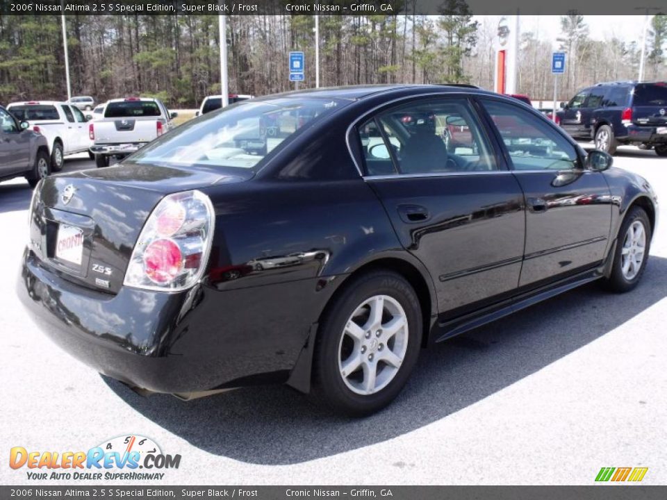 2006 Nissan Altima 2.5 S Special Edition Super Black / Frost Photo #5