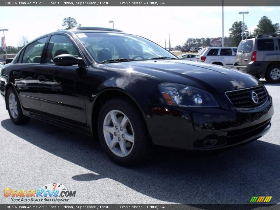 2006 Nissan Altima 2.5 S Special Edition Super Black / Frost Photo #7