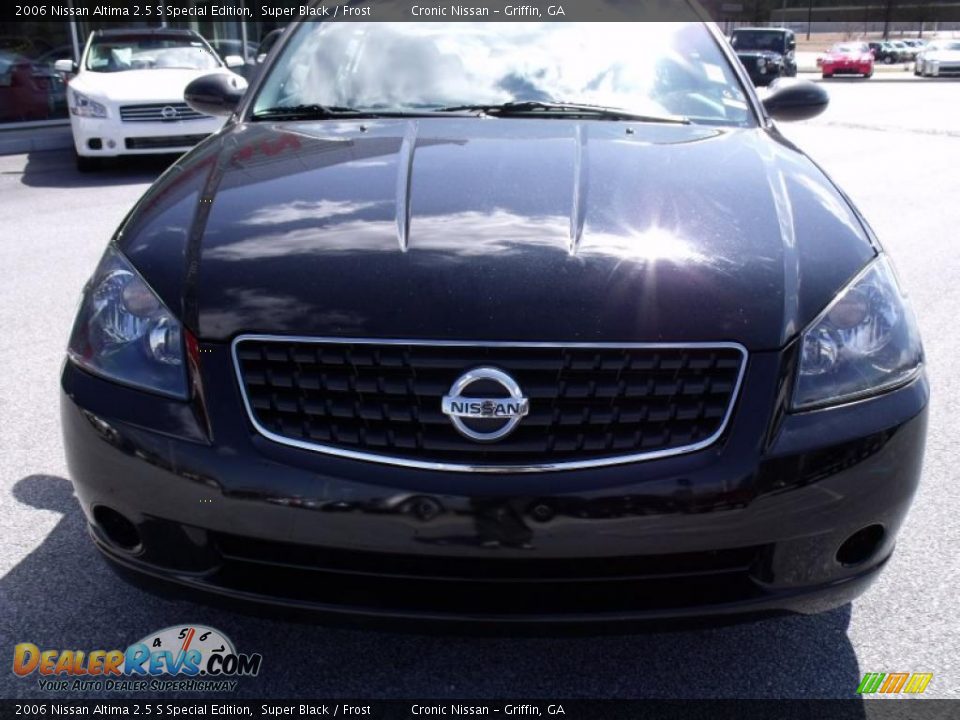 2006 Nissan Altima 2.5 S Special Edition Super Black / Frost Photo #8
