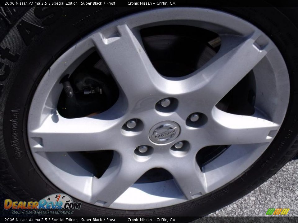 2006 Nissan Altima 2.5 S Special Edition Super Black / Frost Photo #9