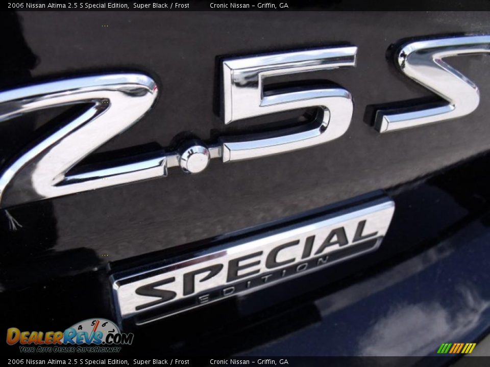 2006 Nissan Altima 2.5 S Special Edition Super Black / Frost Photo #13