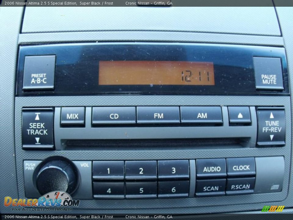 2006 Nissan Altima 2.5 S Special Edition Super Black / Frost Photo #21