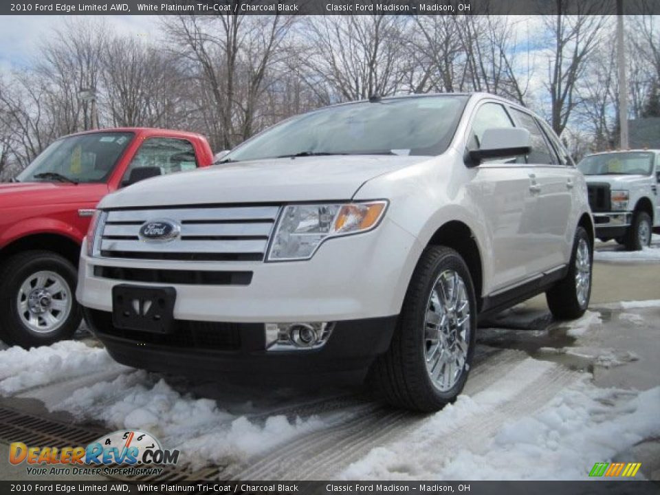 2010 Ford Edge Limited AWD White Platinum Tri-Coat / Charcoal Black Photo #1