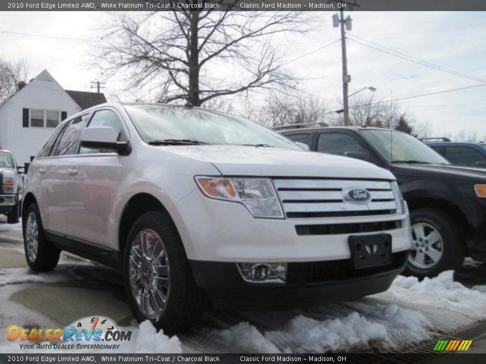2010 Ford Edge Limited AWD White Platinum Tri-Coat / Charcoal Black Photo #3