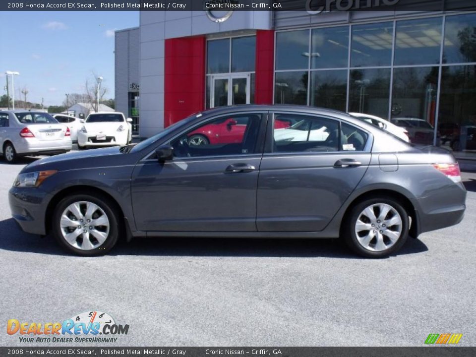 2008 Honda Accord EX Sedan Polished Metal Metallic / Gray Photo #2