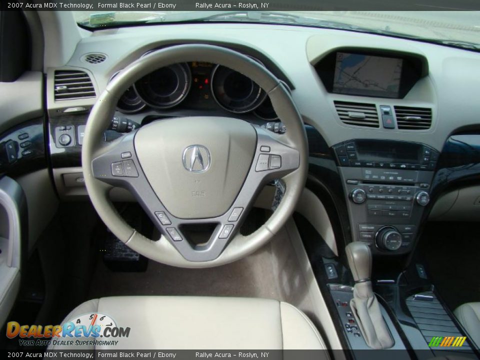 2007 Acura MDX Technology Formal Black Pearl / Ebony Photo #10