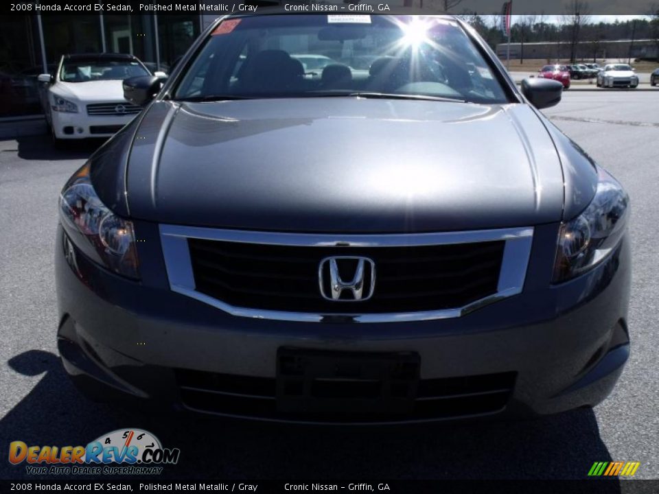 2008 Honda Accord EX Sedan Polished Metal Metallic / Gray Photo #8