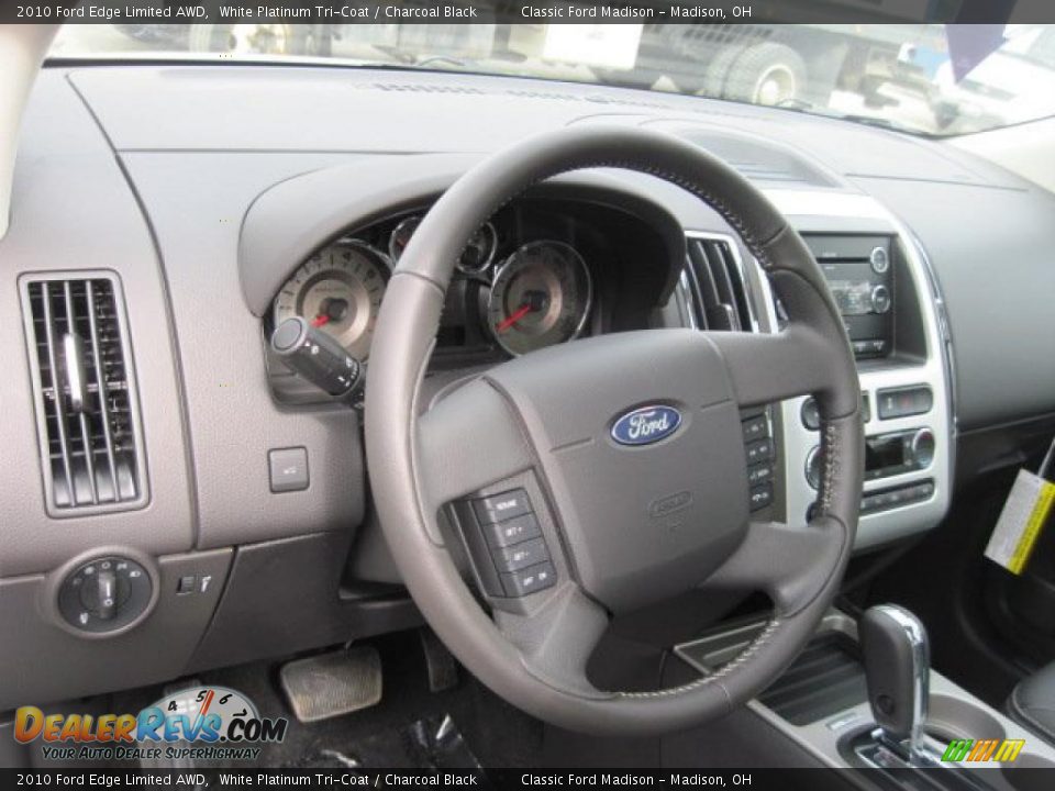 2010 Ford Edge Limited AWD White Platinum Tri-Coat / Charcoal Black Photo #12
