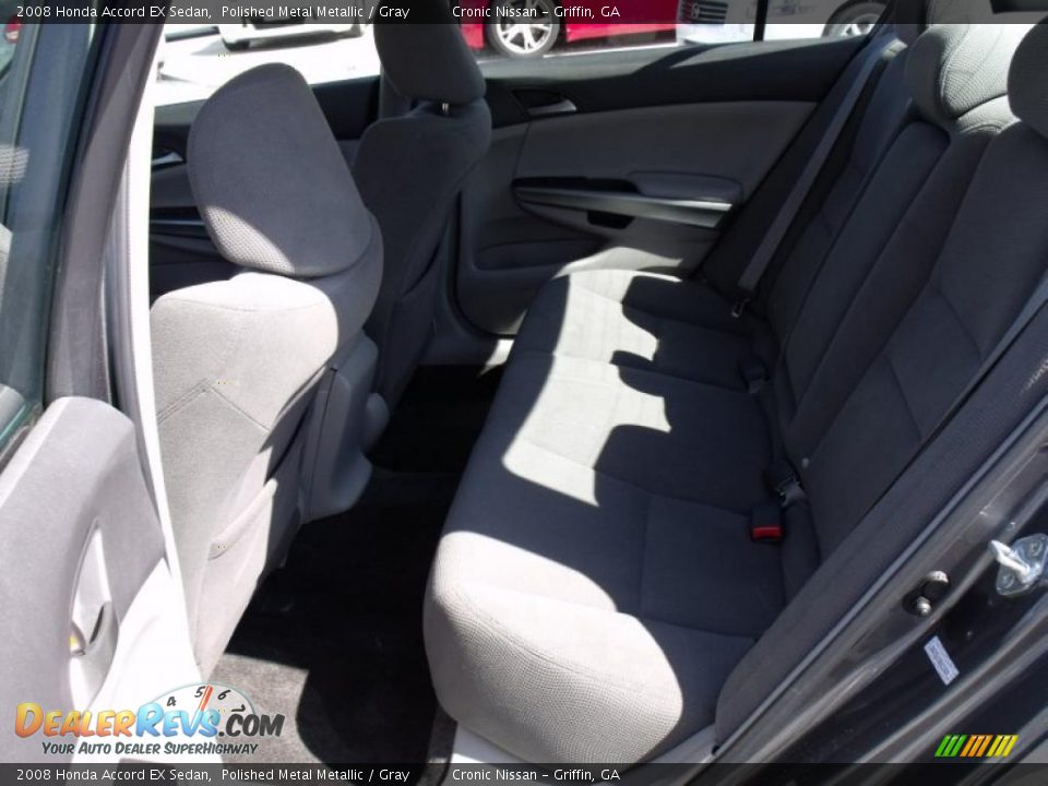 2008 Honda Accord EX Sedan Polished Metal Metallic / Gray Photo #11