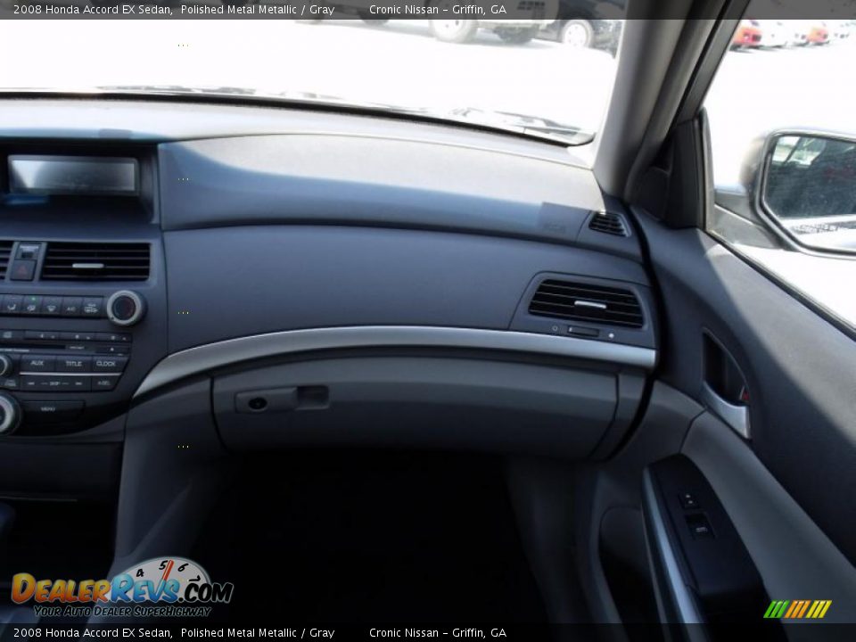 2008 Honda Accord EX Sedan Polished Metal Metallic / Gray Photo #13