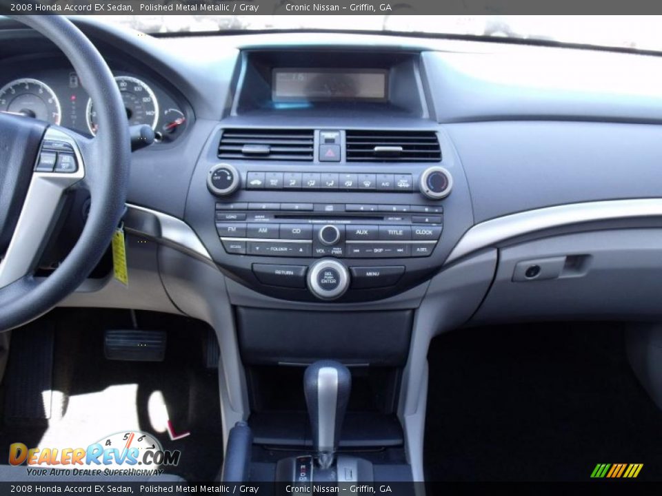 2008 Honda Accord EX Sedan Polished Metal Metallic / Gray Photo #14
