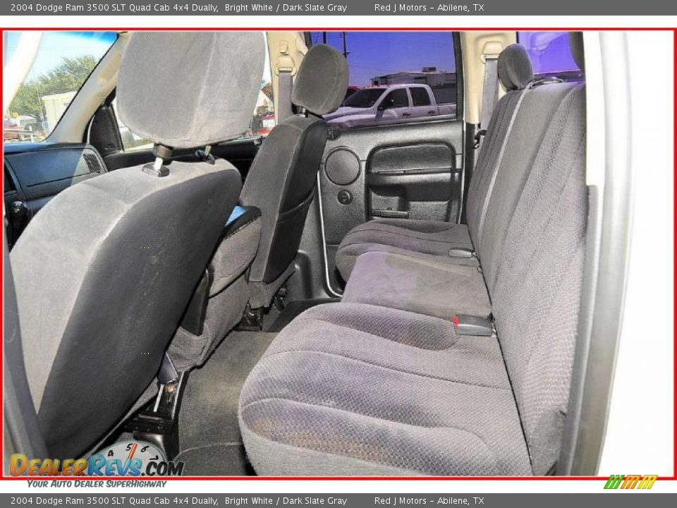 2004 Dodge Ram 3500 SLT Quad Cab 4x4 Dually Bright White / Dark Slate Gray Photo #18