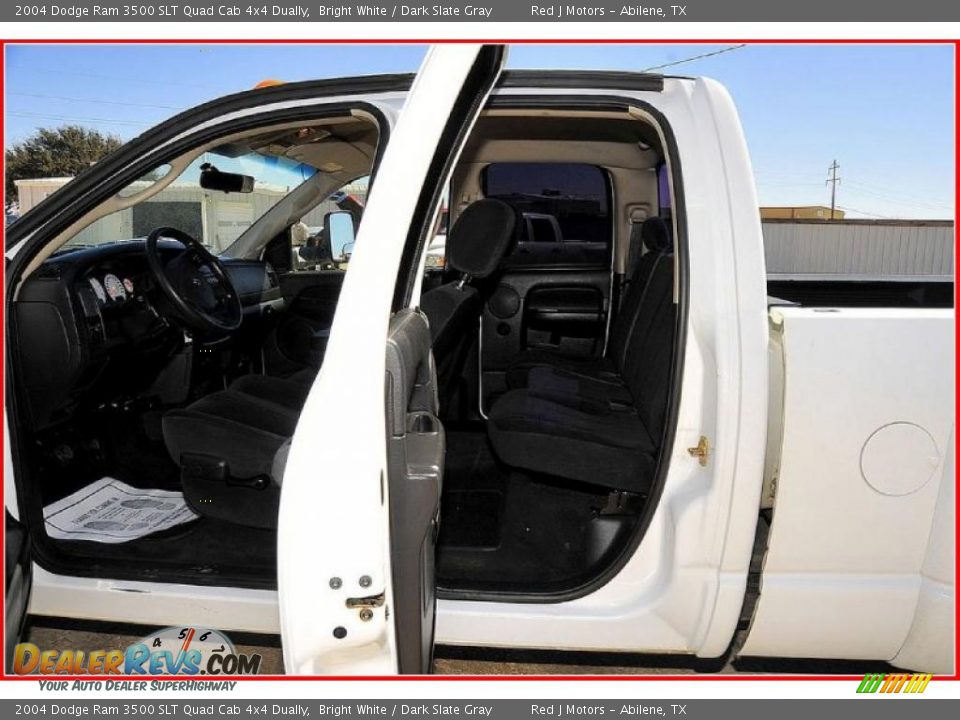 2004 Dodge Ram 3500 SLT Quad Cab 4x4 Dually Bright White / Dark Slate Gray Photo #19