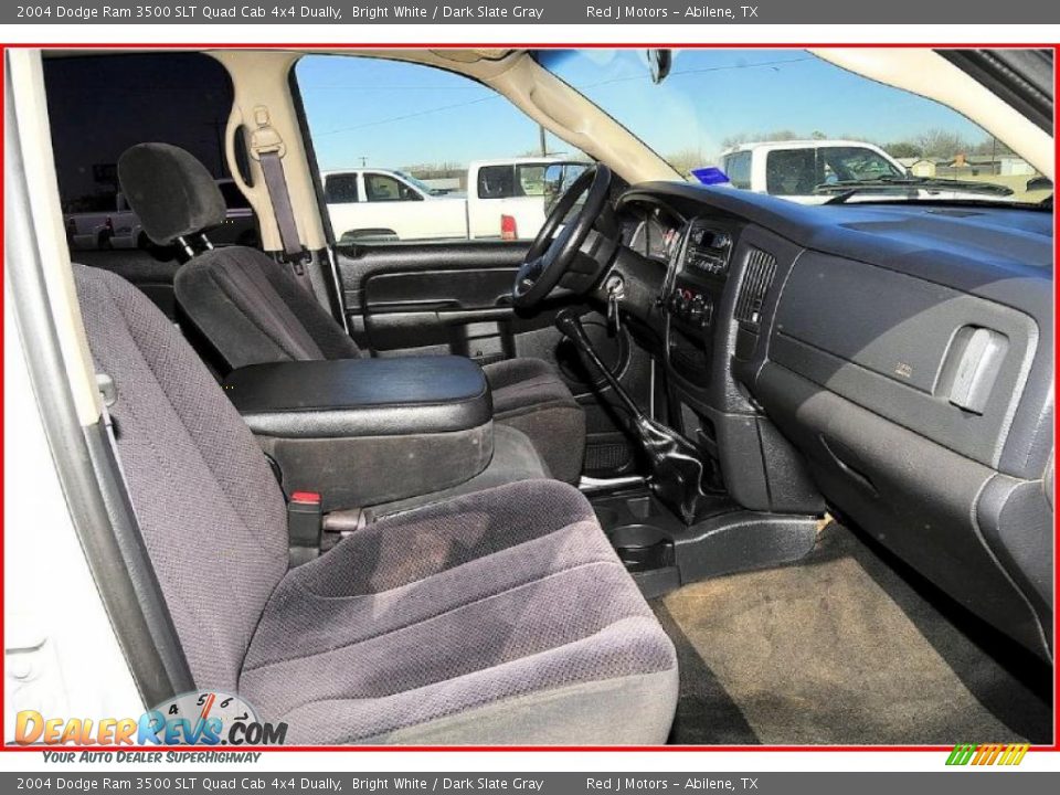 2004 Dodge Ram 3500 SLT Quad Cab 4x4 Dually Bright White / Dark Slate Gray Photo #21