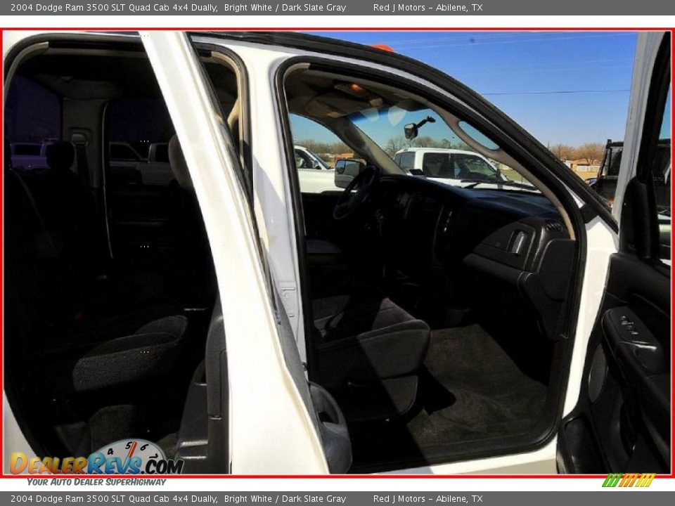 2004 Dodge Ram 3500 SLT Quad Cab 4x4 Dually Bright White / Dark Slate Gray Photo #22