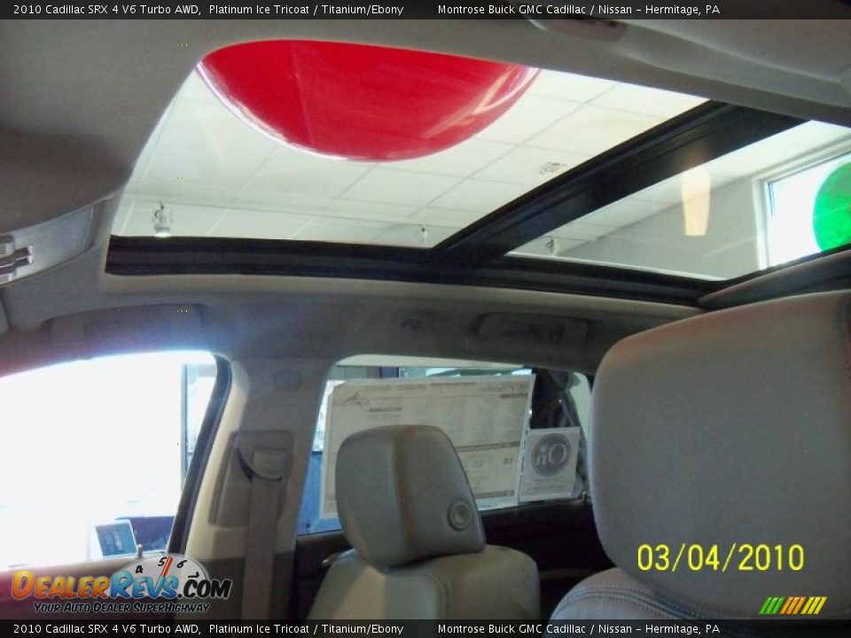 2010 Cadillac SRX 4 V6 Turbo AWD Platinum Ice Tricoat / Titanium/Ebony Photo #7