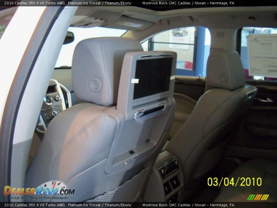 2010 Cadillac SRX 4 V6 Turbo AWD Platinum Ice Tricoat / Titanium/Ebony Photo #8