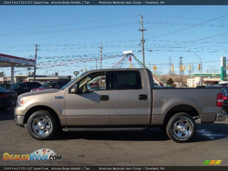 2004 Ford F150 XLT SuperCrew Arizona Beige Metallic / Tan Photo #2