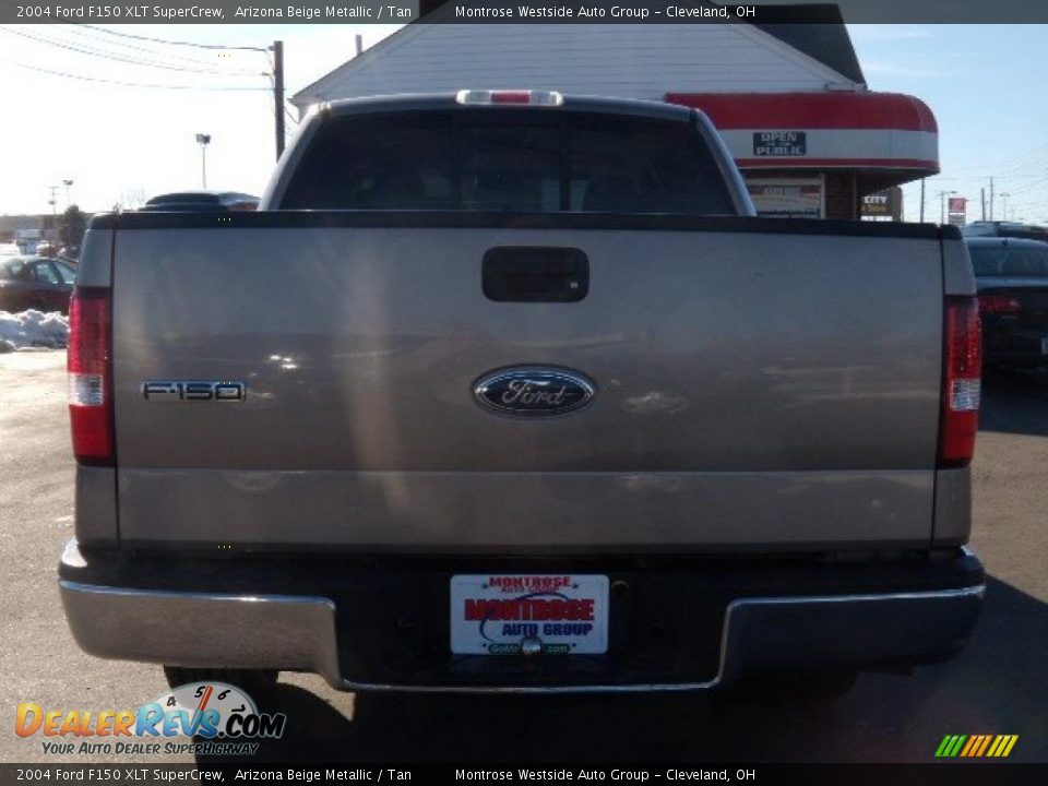 2004 Ford F150 XLT SuperCrew Arizona Beige Metallic / Tan Photo #4