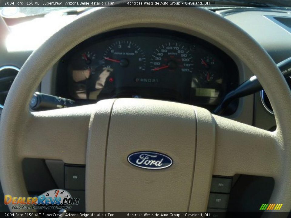 2004 Ford F150 XLT SuperCrew Arizona Beige Metallic / Tan Photo #14