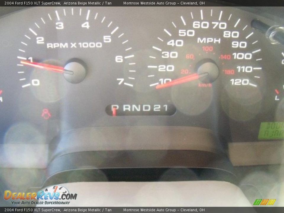 2004 Ford F150 XLT SuperCrew Arizona Beige Metallic / Tan Photo #15