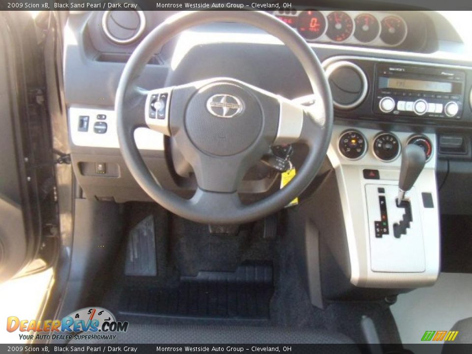 2009 Scion xB Black Sand Pearl / Dark Gray Photo #16