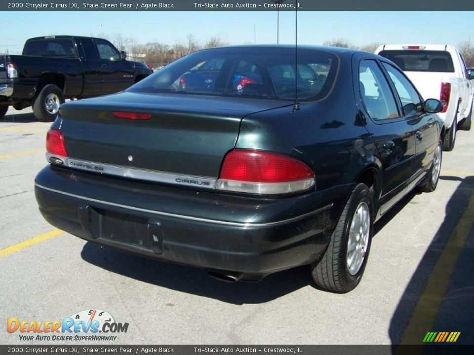 2000 Chrysler Cirrus LXi Shale Green Pearl / Agate Black Photo #4