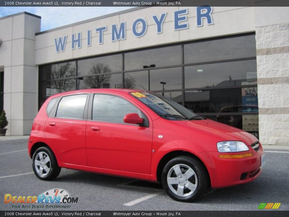 2008 Chevrolet Aveo Aveo5 LS Victory Red / Charcoal Photo #1