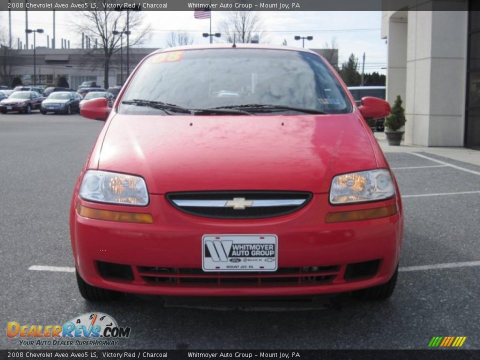 2008 Chevrolet Aveo Aveo5 LS Victory Red / Charcoal Photo #2