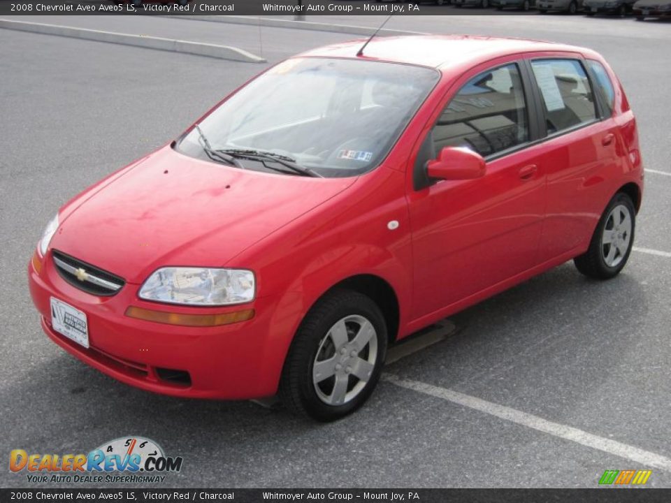 2008 Chevrolet Aveo Aveo5 LS Victory Red / Charcoal Photo #3