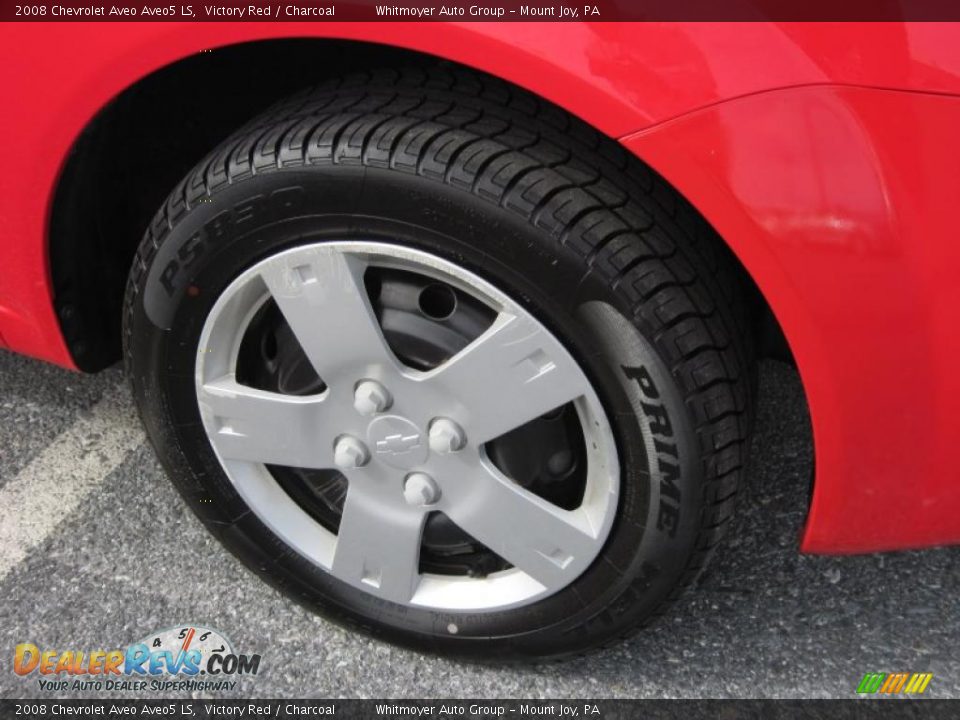 2008 Chevrolet Aveo Aveo5 LS Victory Red / Charcoal Photo #4