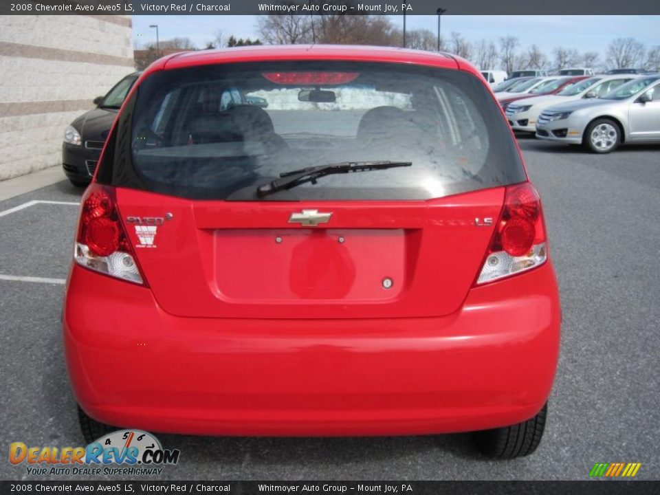 2008 Chevrolet Aveo Aveo5 LS Victory Red / Charcoal Photo #8