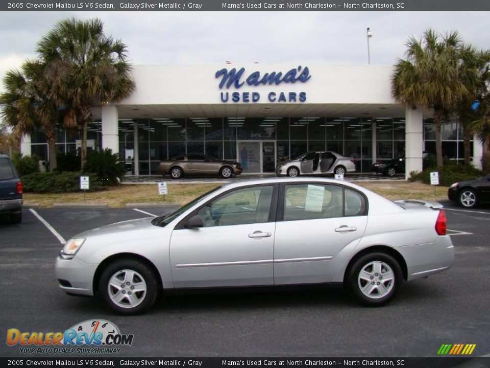 2005 Chevrolet Malibu LS V6 Sedan Galaxy Silver Metallic / Gray Photo #1
