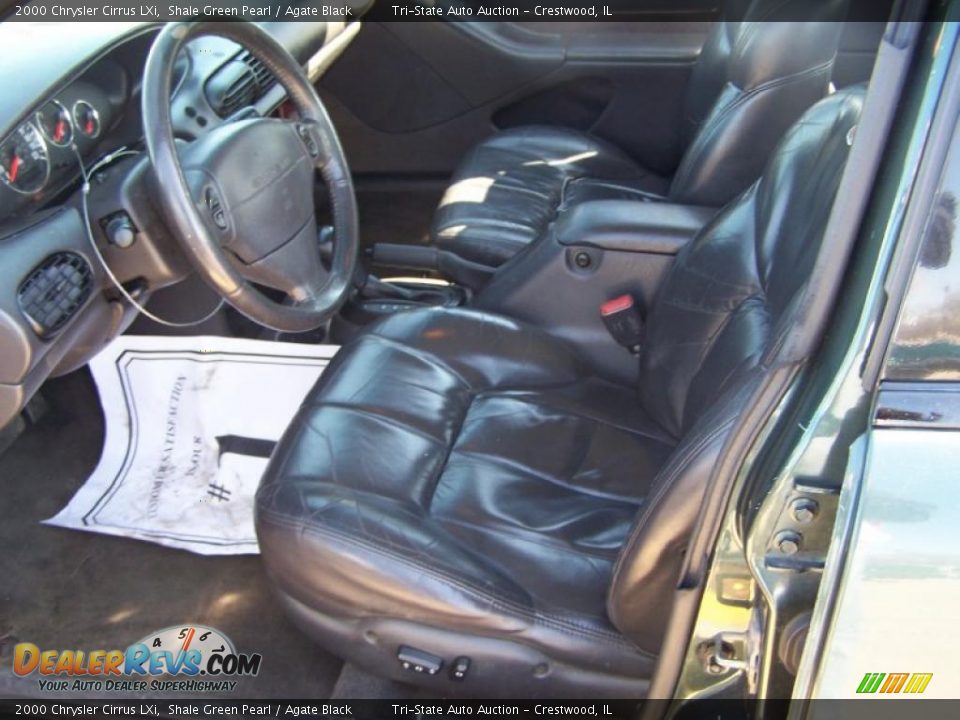 2000 Chrysler Cirrus LXi Shale Green Pearl / Agate Black Photo #16