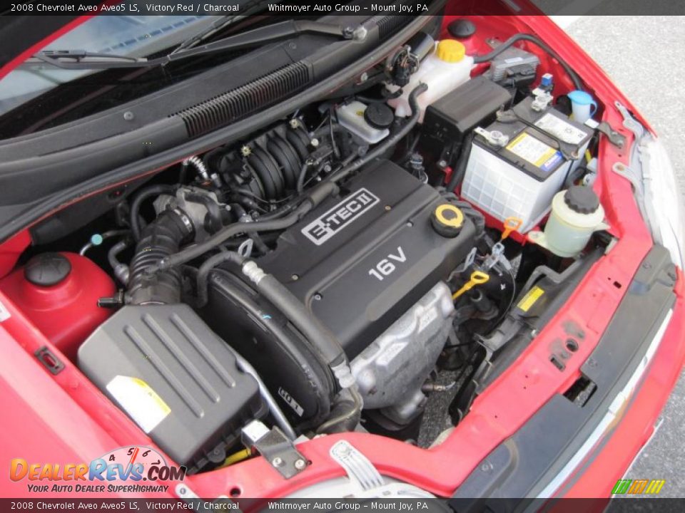 2008 Chevrolet Aveo Aveo5 LS Victory Red / Charcoal Photo #9