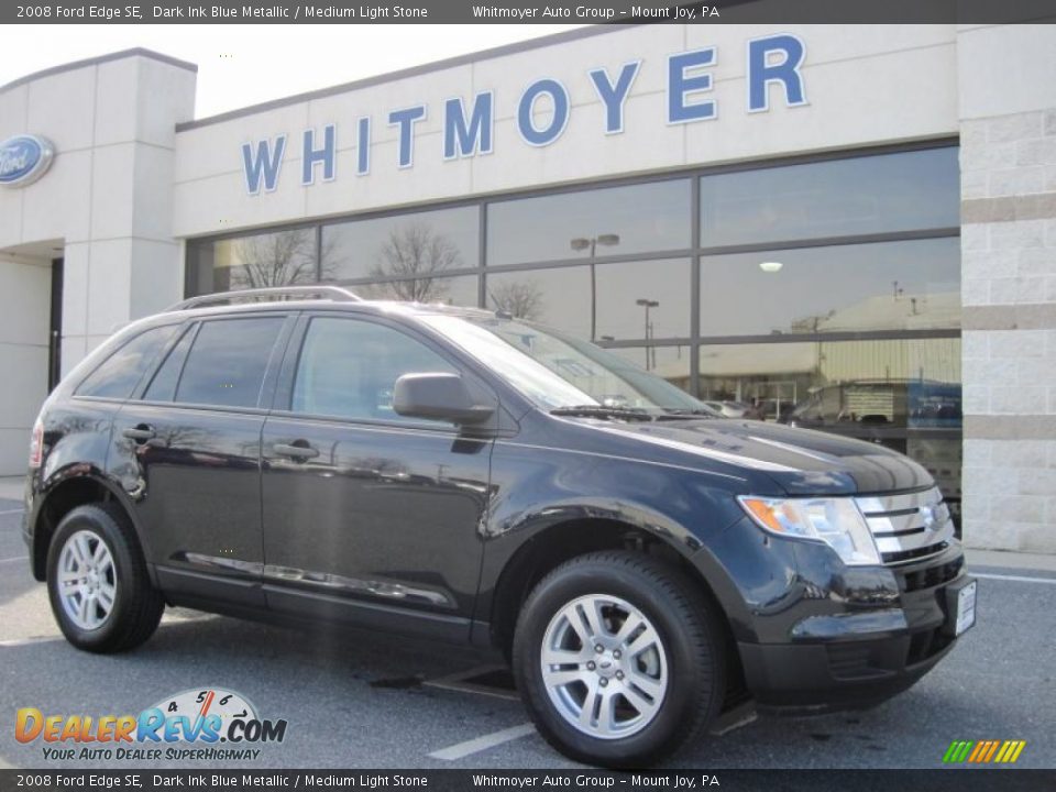 2008 Ford Edge SE Dark Ink Blue Metallic / Medium Light Stone Photo #1