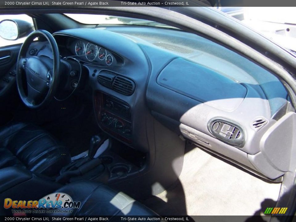 2000 Chrysler Cirrus LXi Shale Green Pearl / Agate Black Photo #22
