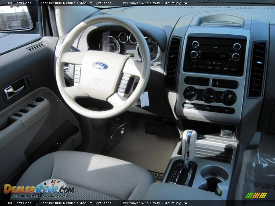 2008 Ford Edge SE Dark Ink Blue Metallic / Medium Light Stone Photo #7