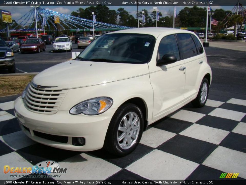 2008 Chrysler PT Cruiser Touring Cool Vanilla White / Pastel Slate Gray Photo #3