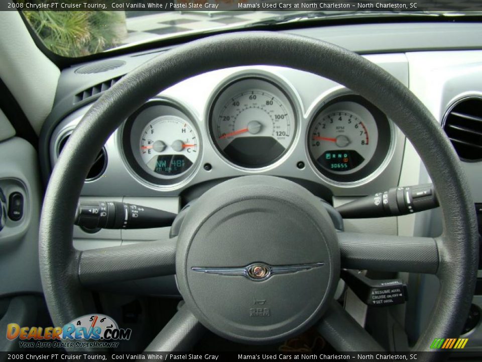 2008 Chrysler PT Cruiser Touring Cool Vanilla White / Pastel Slate Gray Photo #26
