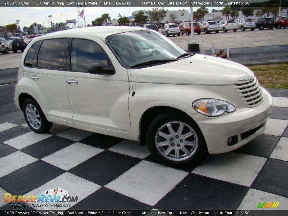 2008 Chrysler PT Cruiser Touring Cool Vanilla White / Pastel Slate Gray Photo #34