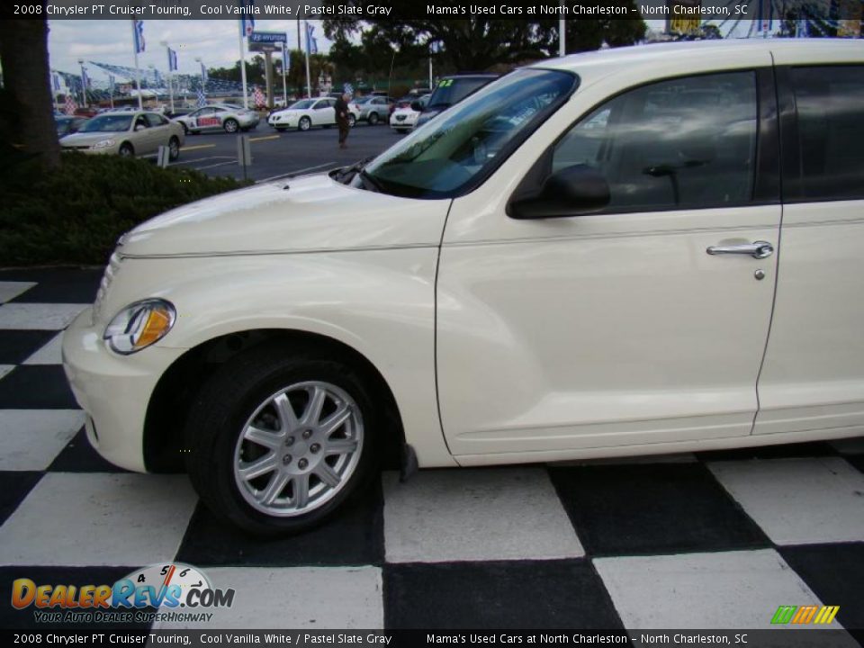 2008 Chrysler PT Cruiser Touring Cool Vanilla White / Pastel Slate Gray Photo #35