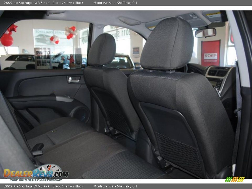 2009 Kia Sportage LX V6 4x4 Black Cherry / Black Photo #20